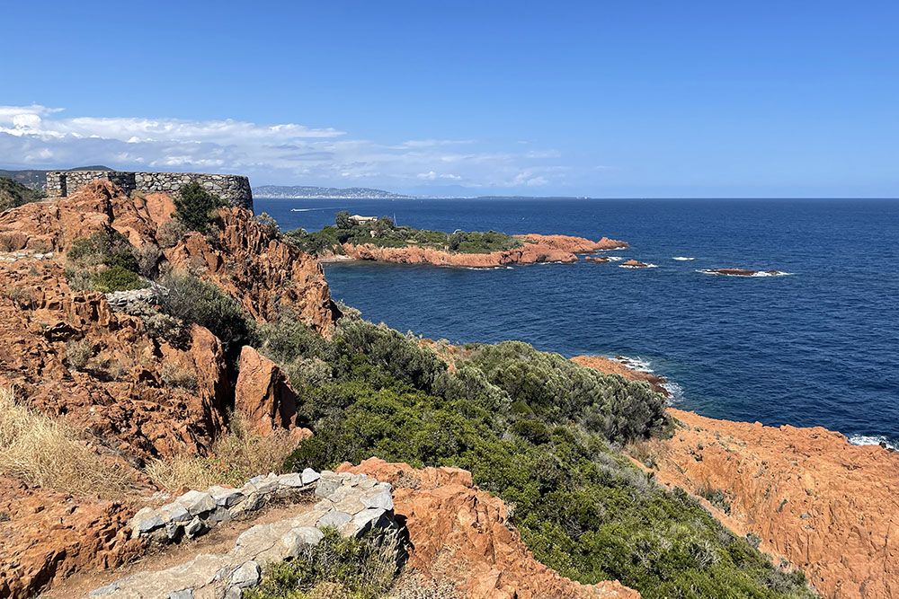 Uitzicht ten oosten van Saint-Raphael