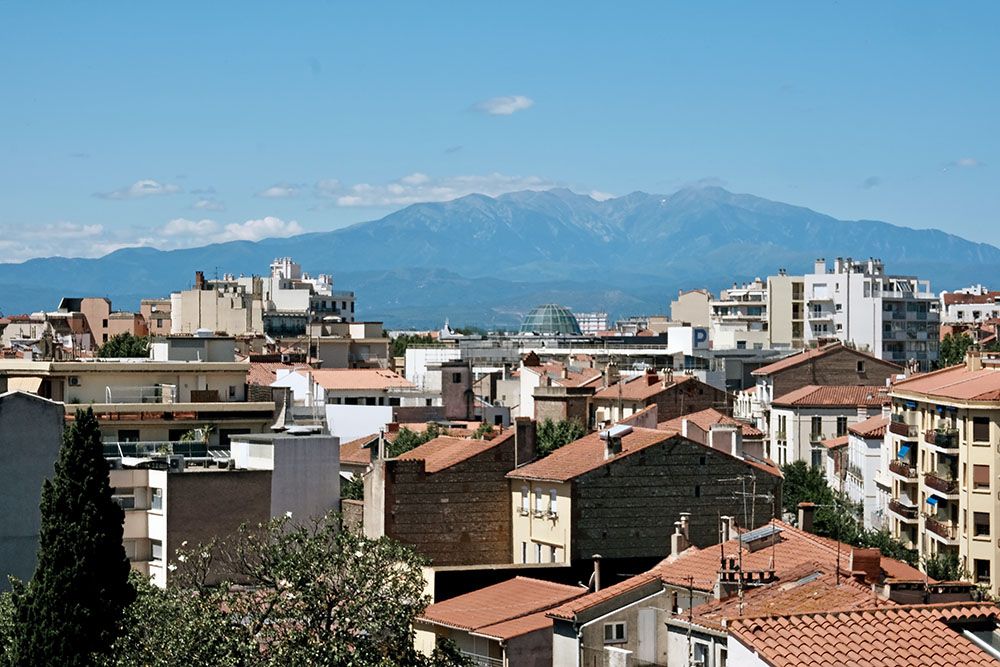 uitzicht op de Canigou