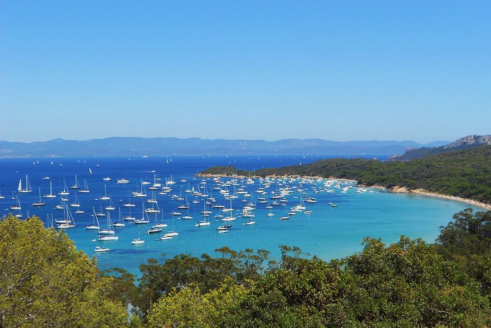 Porquerolles aan de mediterrane Provence