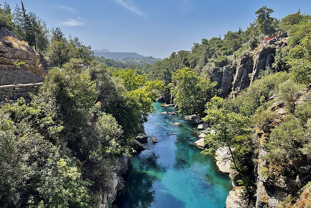 Canyon in de provincie Antalya