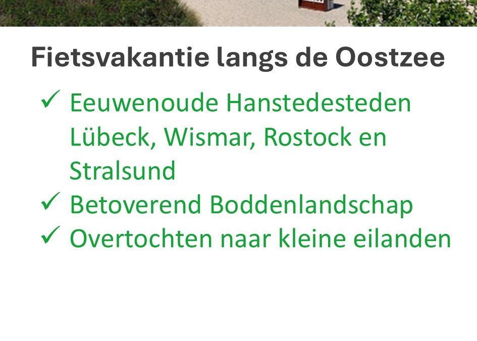 Eigen-Wijze Reizen – Duitsland – fietsvakantie – Oostzee