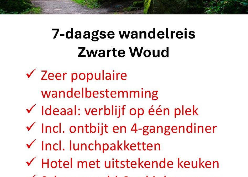 TUI – Duitsland – wandelvakantie – Zwarte Woud